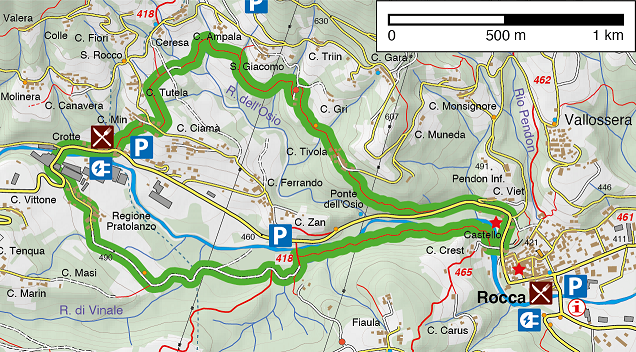 Carta schematica - Itinerario WK.22