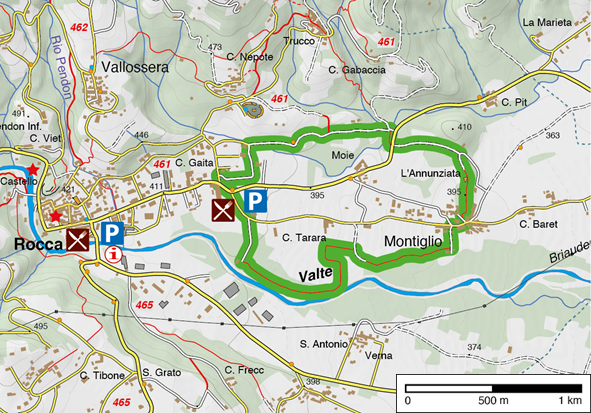 Carta schematica - Itinerario WK.23