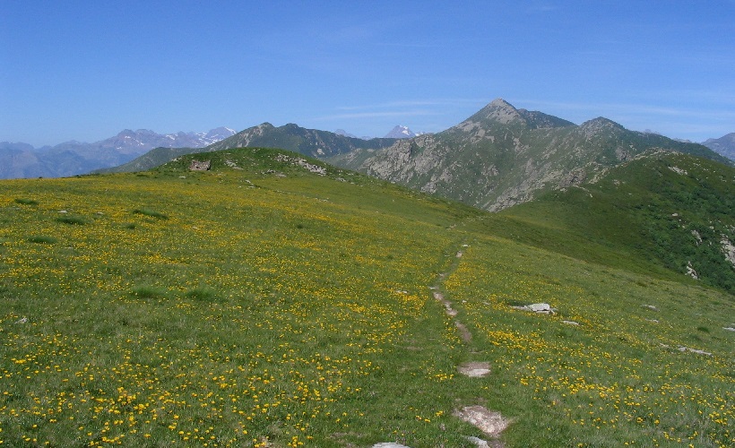 4 - La cresta dal Monte Soglio verso l'Uja di Corio, l'Angiolino e la Vaccarezza